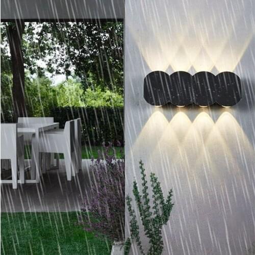 Nordic minimalist indoor and outdoor hotel aisle corridor door courtyard porch bedside waterproof LED wall lamp