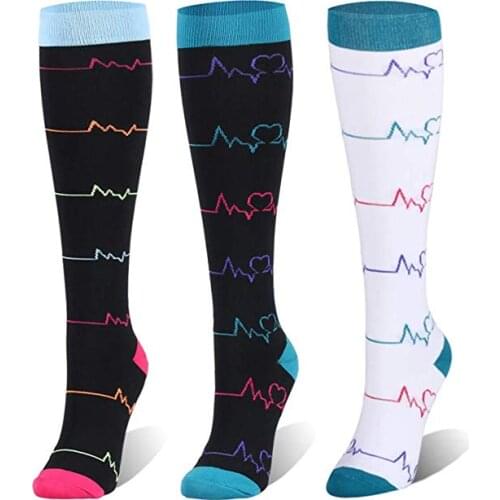 Athletic Anti Fatigue Compression Socks Women Men For Flight Travel Thrust Resistance, Circulation And Recovery Socks For Men