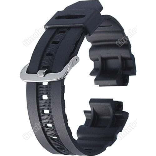 New Matte Black Silicone Rubber band waterproof Strap replacement for AW-591/AW-590/AWG-100/G-7700/G-7710