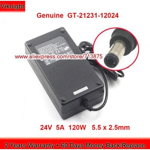 Genuine GT-21231-12024 24V 5A 120W AC Adapter for ITE TR10C14000LCP-Y TR10CI4000LCP-Y Power Supply