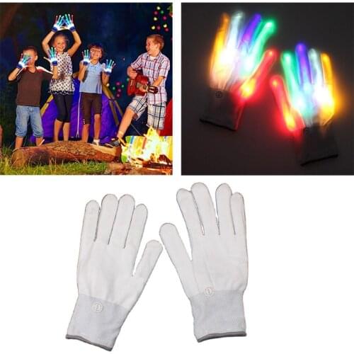 Flashing Gloves LED Finger Gloves Luminous Glowing Sensory Glow Toys Novelty Photo Props Party Supplies Stage Props