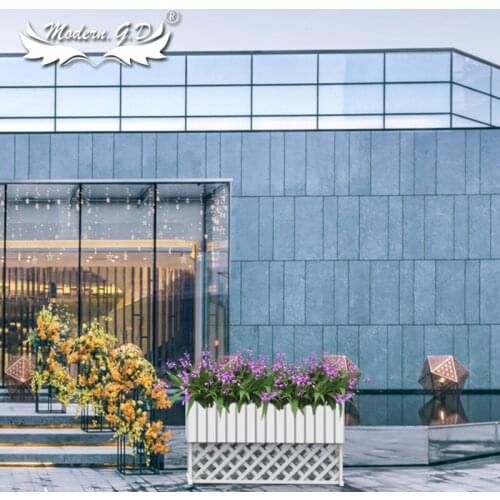 Garden Decor PVC Wood Large Pot for Flower Vegetable Herb Planter Box