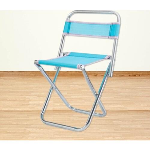 Fishing Stool Foldable Stainless Steel Outdoor Stool With Backrest Collapsible Footstool For Camping Beach Camping Chair