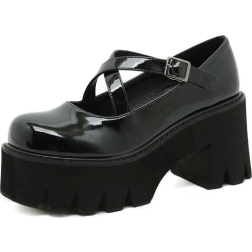 Lolita Shoes Women Japanese Style Vintage shoes Girls High Heels Waterproof Platform sheos College Student Cosplay Costume Shoes