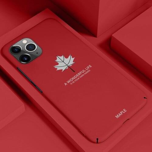 Ultra-thin Matte PC Phone Case For iPhone 12 11 Pro Max SE XSmax XR XS X 8 7 6 Plus Shockproof Protection Cover