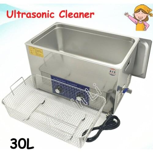 30L Jewelry Ultrasonic Cleaner 600W Stainless Steel Watches Cleaning Appliance with Mesh Basket PS-100