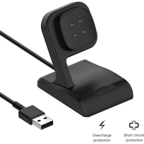 USB Charger for Fitbit Versa 3/Fitbit Sense Smart Watch Charging Cable Dock high safety performance support fast charging Fast C