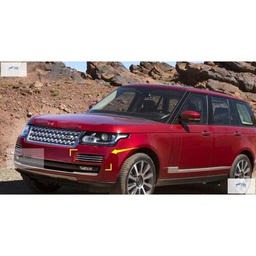 Yimaautotrims Auto Accessory Front Head Fog Lamp Lights Frame Cover Trim 6 Pcs / Set Fit For RANGE ROVER 2014 2015