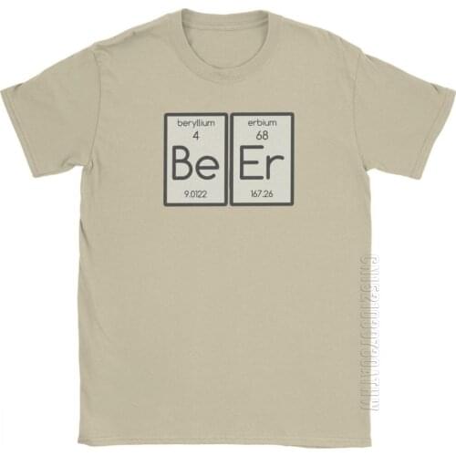 Funny BeEr Beer Mens T-Shirt Crewneck Cotton T-Shirts Bar Alcohol Drink Short Sleeve Tees Summer Tops