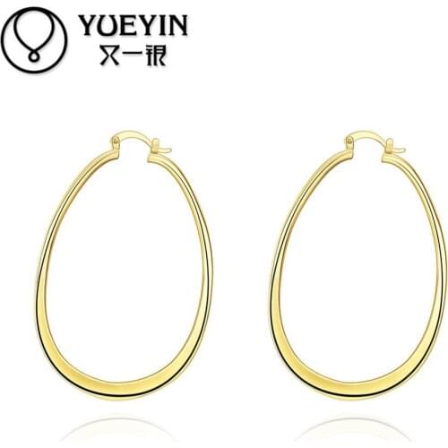E068 Wholesale Nickle Free Antiallergic Gold color Earrings For Women New Fashion Jewelry zircon earrings brincos