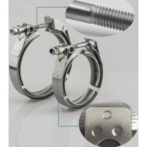 1.5/1.75/2/2.5/3/3.25/4 inch Quick Release V band Clamp Auto V-band Exhaust Male Female Flange Stainless Steel Vband Clamp