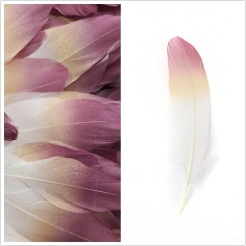 10pcs/pack Natural Goose Feather 15-20cm Natural feather for craft Party Wedding feather dress ribbon Decoration for women
