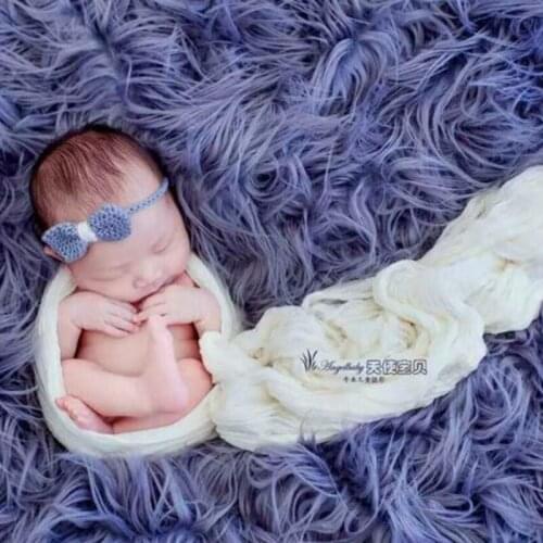 90*90 cm Newborn Cheesecloth Photo props Baby Stretch Jersey wrap Soft swaddle blanket Photography Layer Fabric