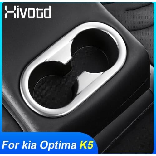 For Kia Optima K5 dl3 2021 2020 Accessories Rear Cup Holder Panel Cover Rear Air Condition Outlet Vent USB Decoration Frame