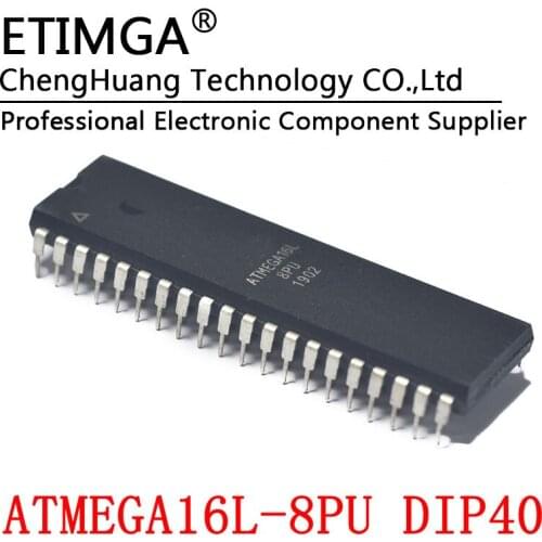 ATMEGA16L-8PU DIP-40 AVR/8 bit single chip microcomputer chip 16K flash memory