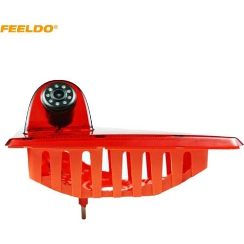 FEELDO Car Rear View Brake Light Camera For Renault Master Nissan NV400 Opel Movano LED IR Brake Light Backup Camera #HQ1783