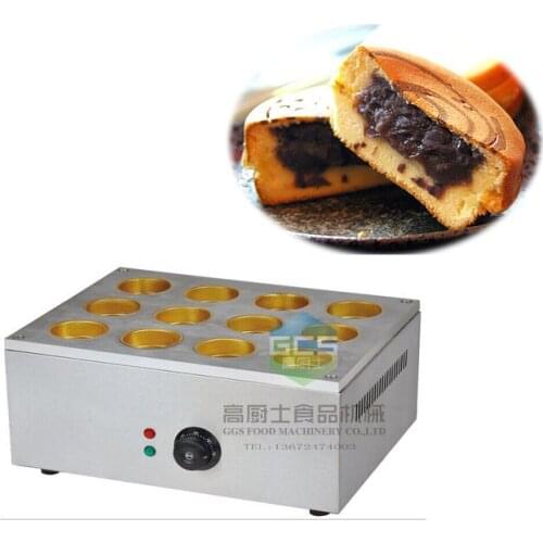 Free shipping Electric 12 holes bean cake machine (Copper plate ) Baking equipment