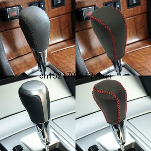 Shift Knob Cover For Toyota Camry 2006-2017 Leather Handle Cover Gear Shift Collars Case Accessories