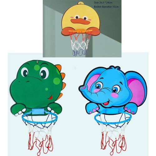 Kids Baby Sports Basketball Duck Elephent Dinosaur Adjustable Basket Parent Child Outdoor Indoor Game Gift