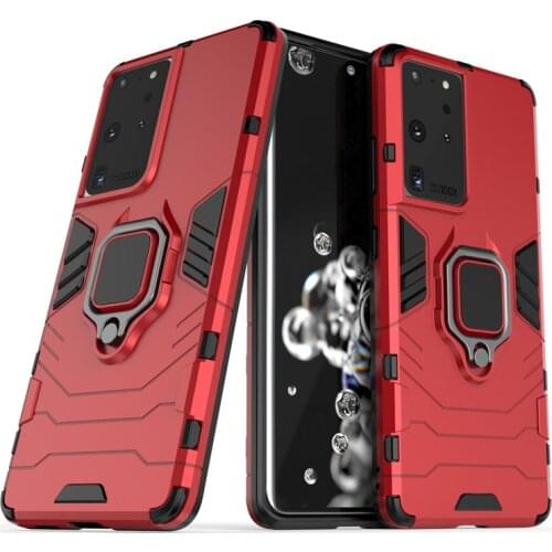 For Samsung Galaxy S21 Ultra Case Anti-Shock Magnetic Ring Holder Back Cover Heay Duty Armor Case for Samsung S20 Note 20 Ultra