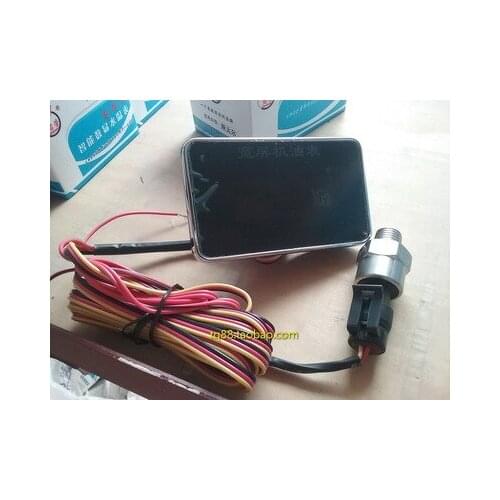 Electronic oil voltage pressure gauge truck bus oil meter automobile digital display meter 12V 24V agricultural vehicle