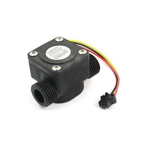 G1/2 Water Flow Hall Effect Sensor Flowmeter Counter 1-30L/min 1.75Mpa