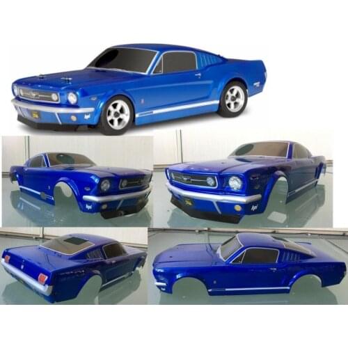 HPI Racing PC OnRoad Race RC nitro rs4 3 Evo Plyymouth muustang 200mm Body 1/10 Blue