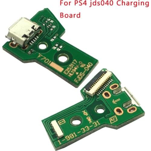 Jds040 Newest Model USB Charging Board USB Port Socket For PS4 controller board FJDS040 jds040 JDS-040 charger board 300PCS