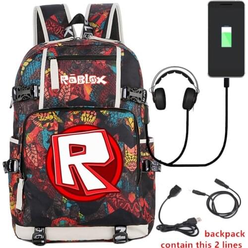 2020 Trendy printing Backpack boy and girl USB Schoolbag for Boy Travel waterproof Large Teenager backpack mochila mujer