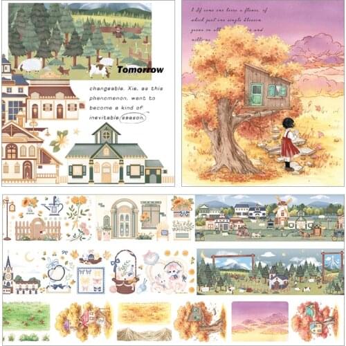 Moodtape washi tape PET background sticker pack Scrapbooking Album diy handmade decoration sticker masking tape641675285997