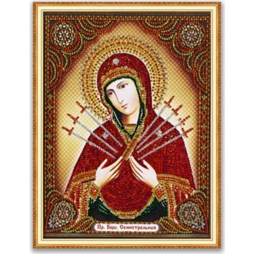 Region Orthodox Icon DIY Embroidery 11CT Cross Stitch Kits Needlework Craft Set Printed Canvas Cotton Home Decoration Wholesale
