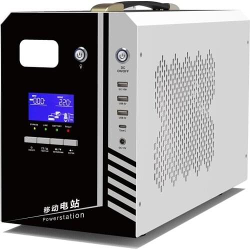 Portable Mobile Power Station 1kva 2kva Online UPS Uninterrupted Supply For Outdoor
