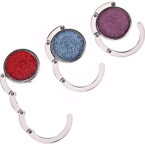 Portable Metal Foldable Bag Purse Hook Handbag Hanger Purse Hook Handbag Holder Shell Bag Folding Table Hook