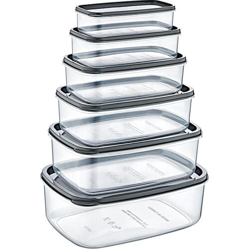 Meleni Home 6'lı Sweet Transparent Storage Container