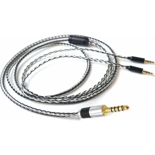 3.5/2.5/4.4mm Balanced Silver Plated Upgrade Cable for HE400i HE1000 HE6 HE500 he560 EDX V2 Headphones