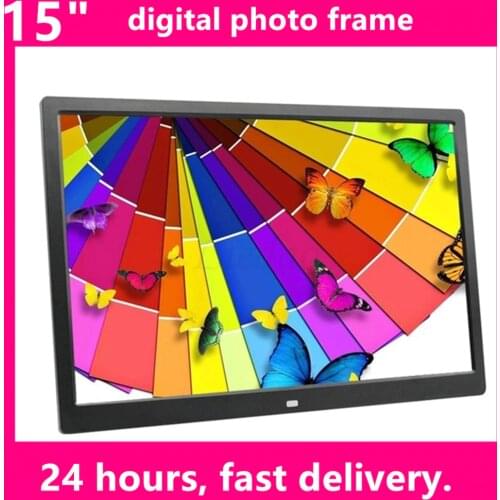 Family 15 inch Screen LED Backlight HD 1280*800 Digital Photo Frame Electronic Album Picture Music Movie Full Function Good Gift