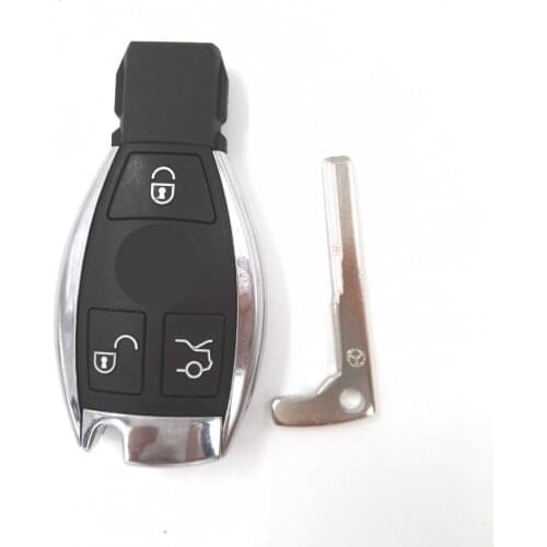 High Quality 3 Buttons Smart Remote Car Key NEC BGA 315/433MHz for M-ercedes B-enz MB with battery holder and metal blade