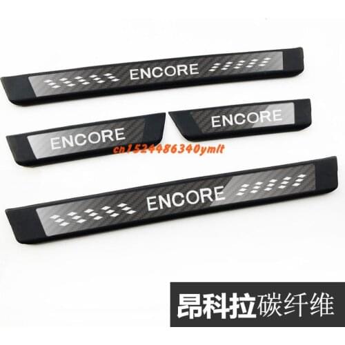 High-quality stainless steel Plate Door Sill Welcome Pedal Car Styling Accessories for Buick Encore 2018
