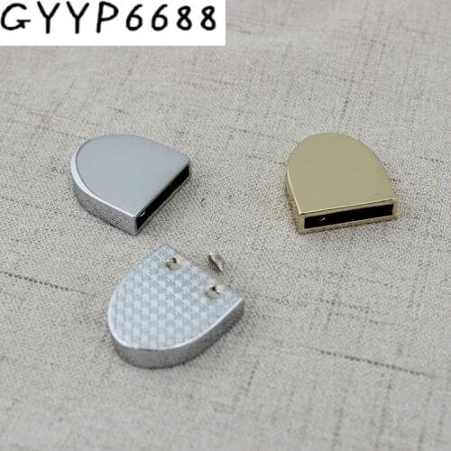 10pcs 50pcs High quality Decoration end clips by screws Metal Clip for bags hardware straps tail clasp accessory