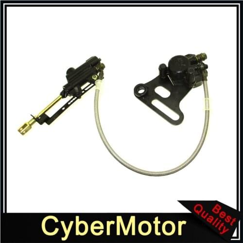 Rear Hydraulic Master Brake Caliper Set For 125cc 140cc 150cc 160cc 190cc Pit Dirt Bike SSR Piranha Orion Lucky MX Thumpstar