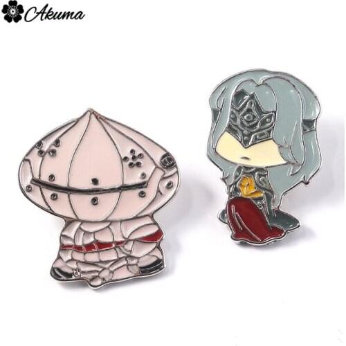 Game The Spirit of Darkness Badge Brooch Cute Cartoon Figure Pins Brooch For Woman Jewelry Accessories Christmas Gift