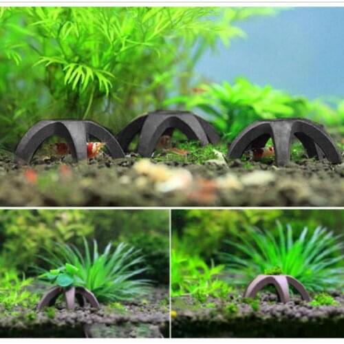 1pcs/3pcs/5pcs DIY Moss Plant Carrier Decor Ceramic Mini Aquarium House Shelter Cave Decoration Fish Tank Landscape Ornament