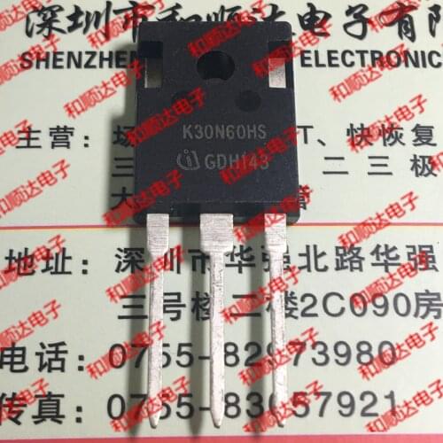 10pcs/lot K30N60HS New Spot TO-247 IGBT600V 30A