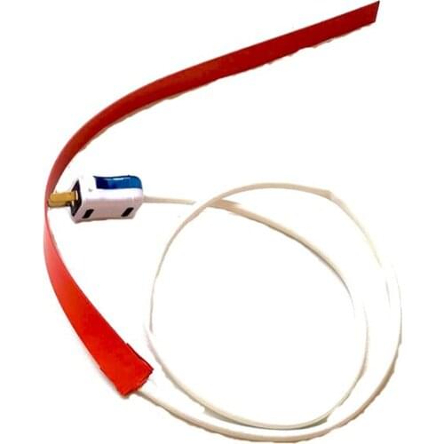 20*500*1.5mm 120v 70w silicone band heater for machine 1000mm lead wire with 2pins plug come out from middle of 20mm side