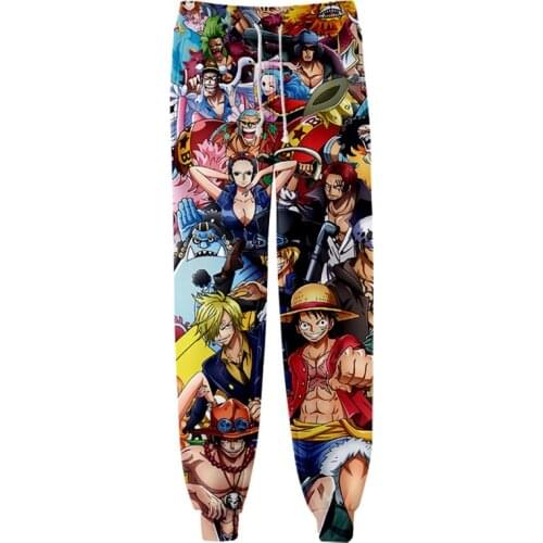 Anime One Piece Jogging Pants Fitness Sweatpants Jogging Pants Men Women Joggers Tracksuit Fitness Pants Bodybuilding Trousers