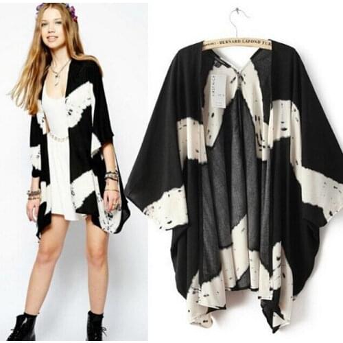 30pcs/lot fedex fasteuropean and american style woman batwing sleeve half sleeve dye sun blouse lady loose top