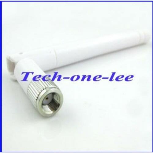 1pcs 2.4GHz WIFI Antenna 2dBi-3dbi Aerial RP-SMA connector Omni White for Wireless Router Rubber