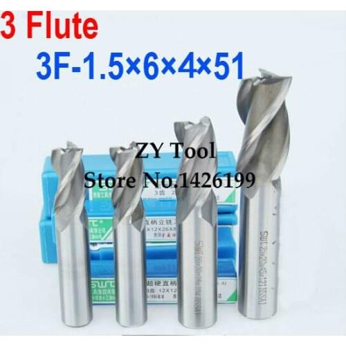 Free Shipping 5 pcs/set 1.5MM 3 Flute HSS & Aluminium End Mill Cutter CNC Bit Milling Machinery tools Cutting tools.Lathe Tool