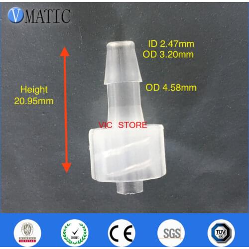 Free Shipping Quality 100Pcs 1/8 Inch Barb Male Luer Tapered Fitting (Polyprop) Luer Lock Tapered Tube Connector