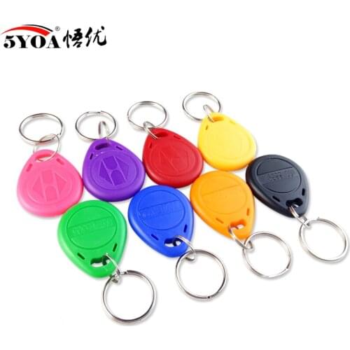 10pcs 5YOA EM4100 125khz ID Keyfob RFID Tag Tags Access Control Card Porta TK4100 Key Fob Token Ring Proximity Chip